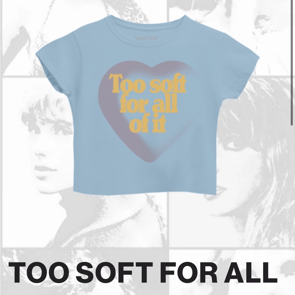 MAJOR ISO!!!!! Too soft for all of it Taylor Swift Cropped T-Shirt